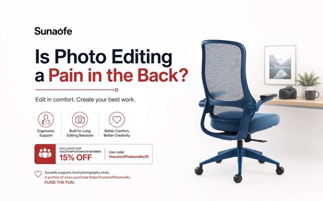 HoustonPhotowalks Members Save 15% on Sunaofe Ergonomic Office Chairs